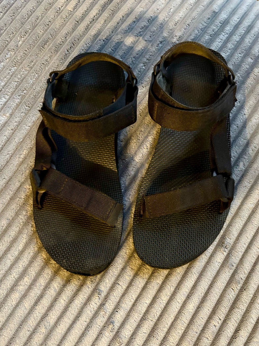 Unisex Black Teva Sandals